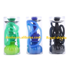 2016 newest cheap portable plastic vase silicone shisha hookah
